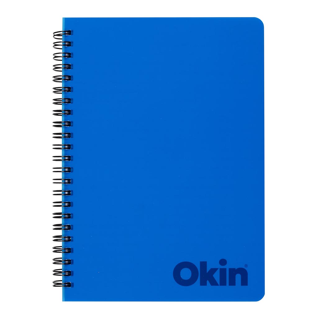 Okin Spiral Notebook A5 PP Cover Blue 200 pg