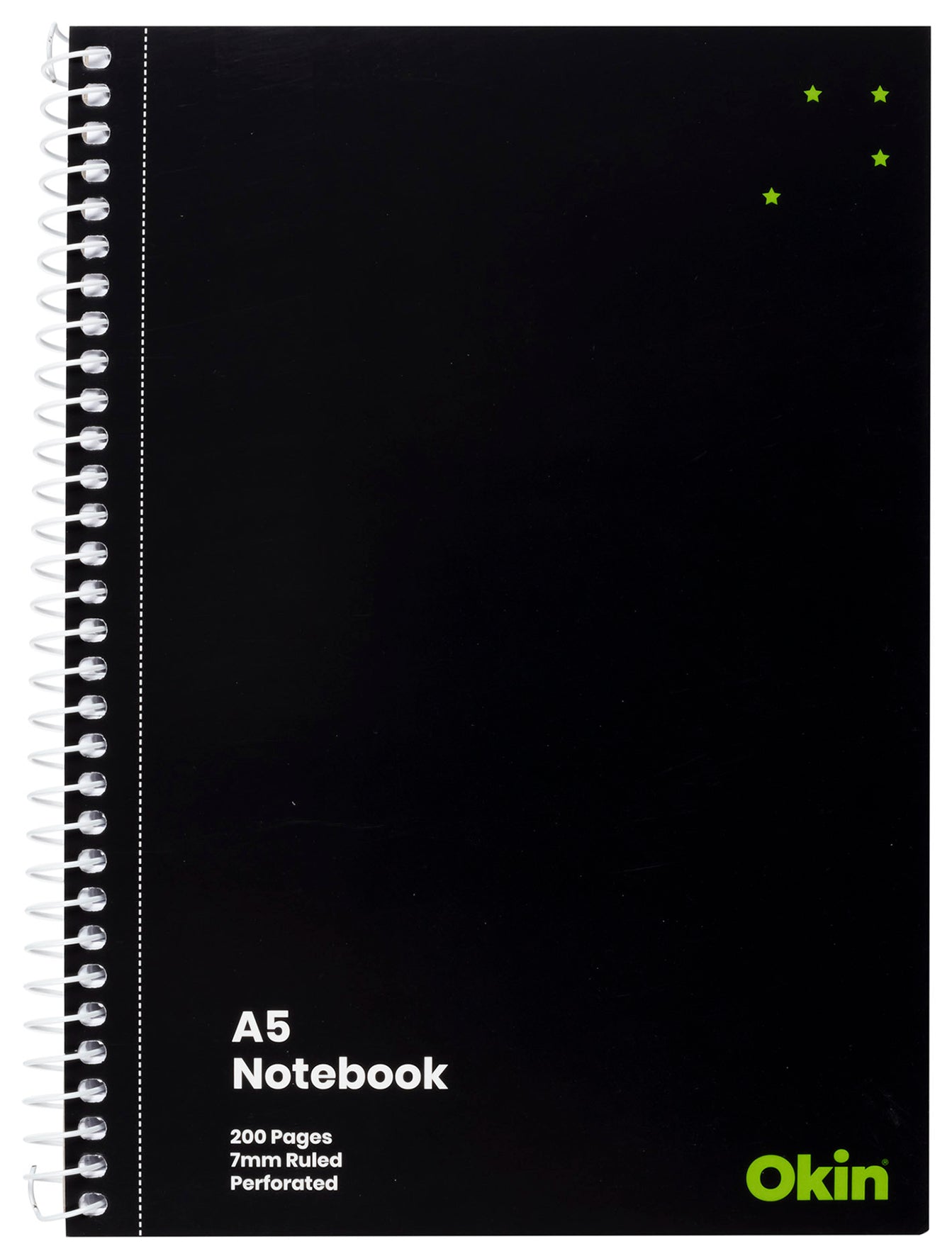 Okin Spiral Notebook A5 Soft cover 200 pg