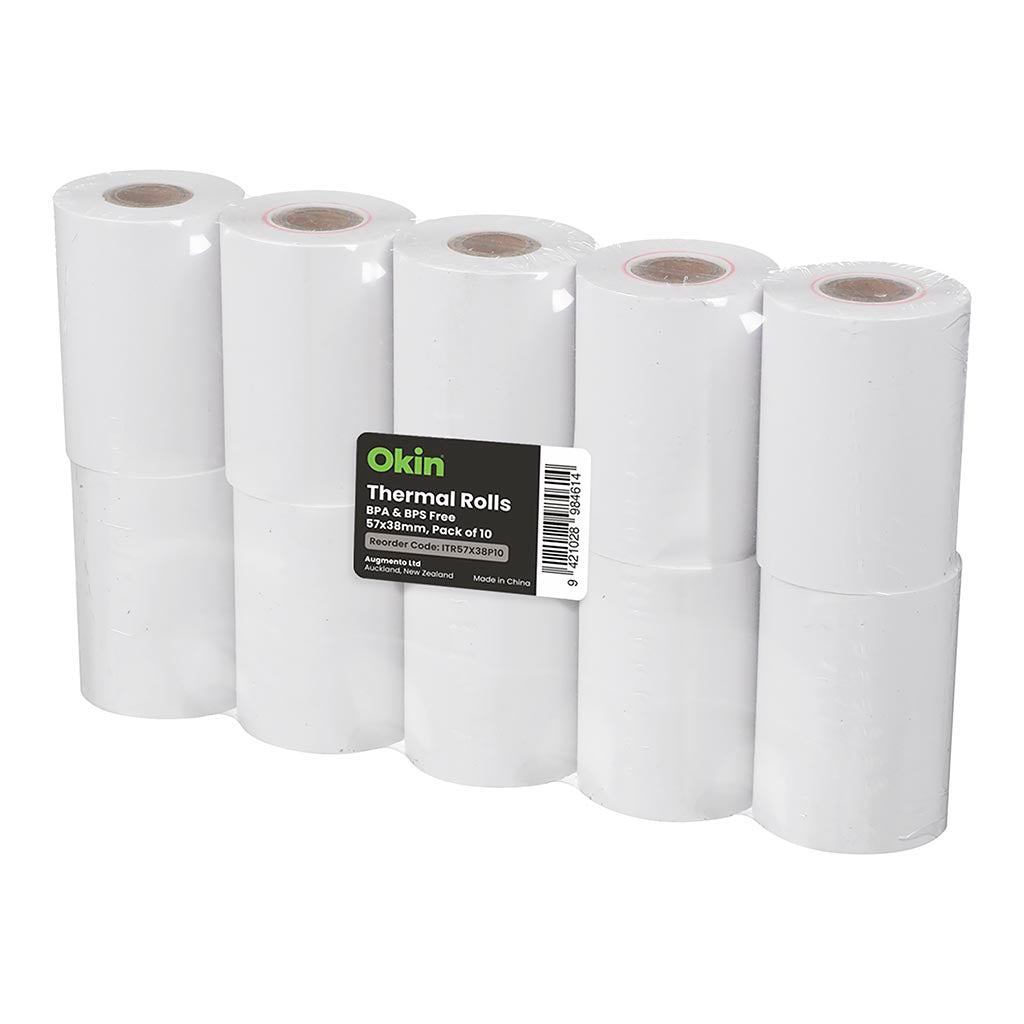 Okin Thermal Roll BPA Free 57x38mm, Pack of 10