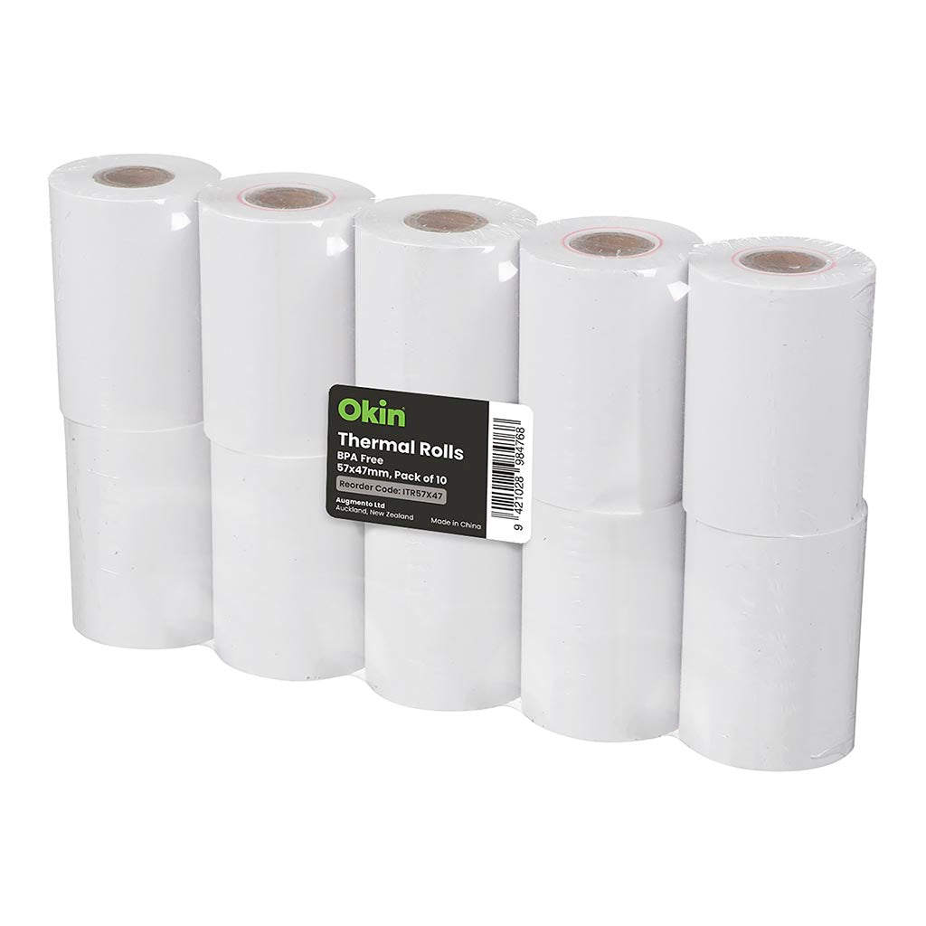 Okin Thermal Roll BPA Free 57x47mm, Pack of 10