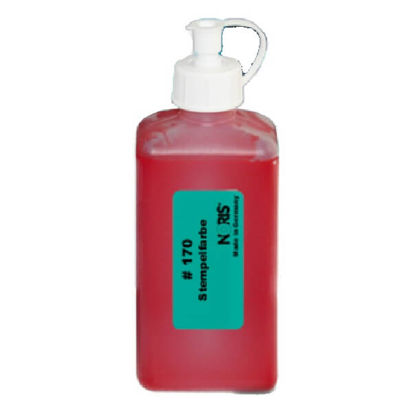 Noris #170 Egg Stamping Ink 250ml Red (Only Red is available in NZ)