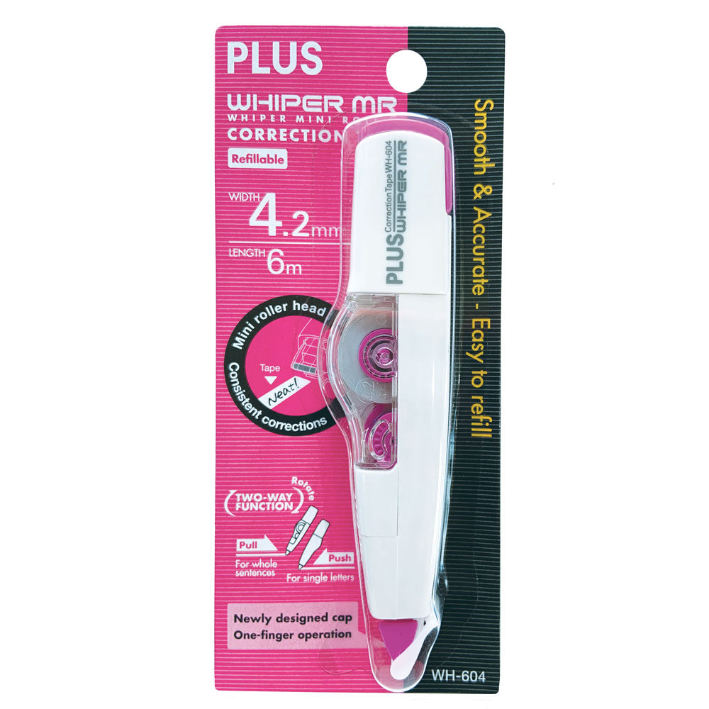 Plus 4.2mmx6M Whiper Mr Refillable Correction Tape
