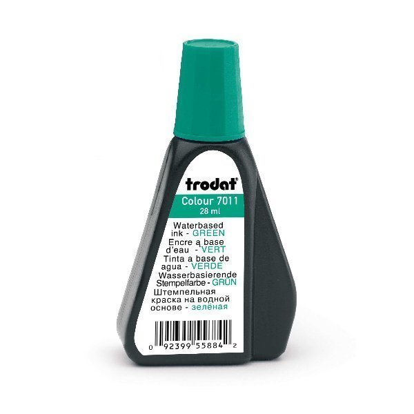 *TRODAT* R/Stamp Ink 28ml 7011 Green
