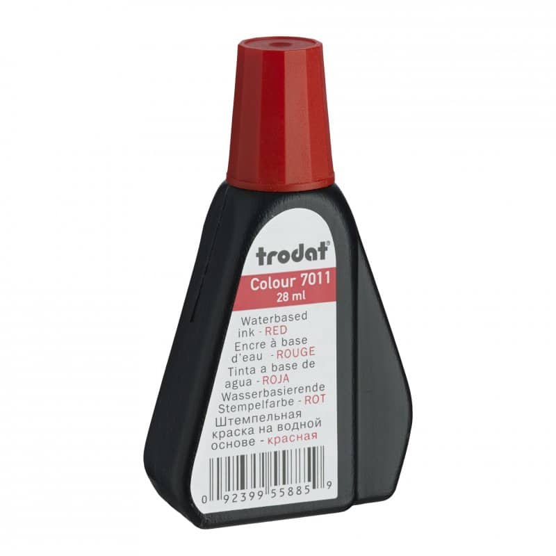 *TRODAT* R/Stamp Ink 28ml 7011 Red