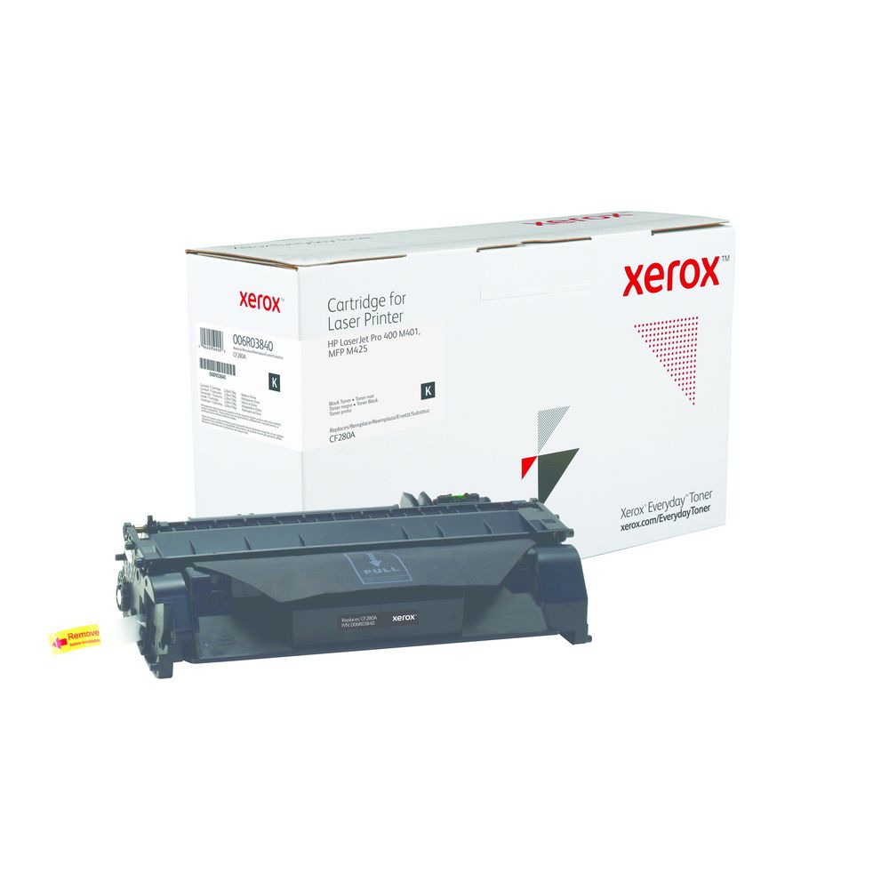 Black Standard Yield Everyday Toner from Xerox, replacement for HP CF280A