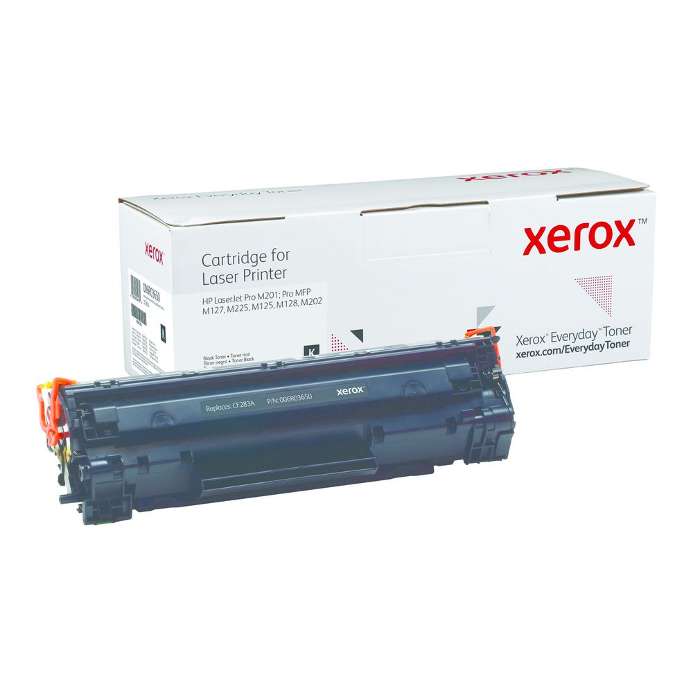 Black Standard Yield Everyday Toner from Xerox, replacement for HP CF283A