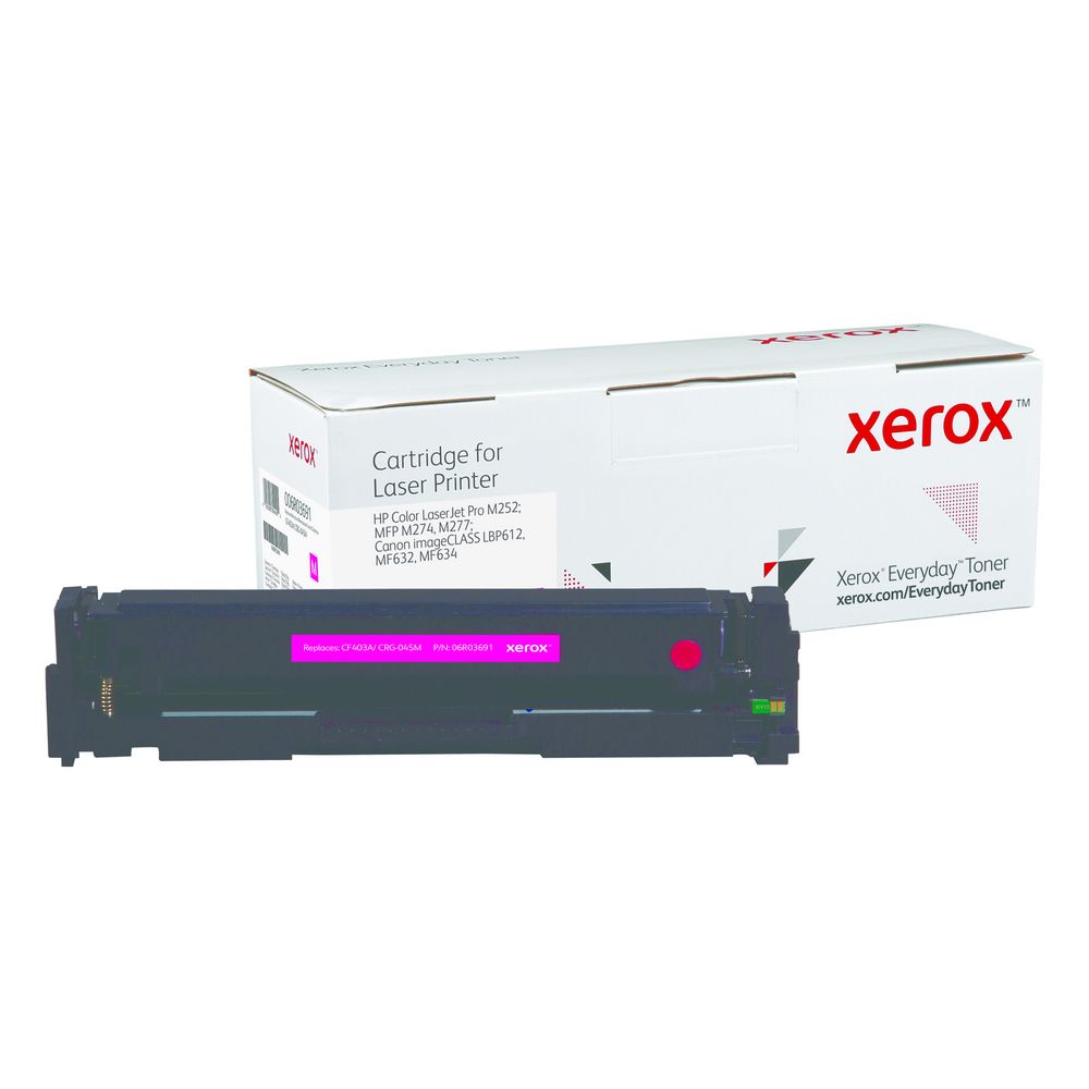 Magenta Standard Yield Everyday Toner from Xerox, replacement for HP CF403A, Canon CRG-045M