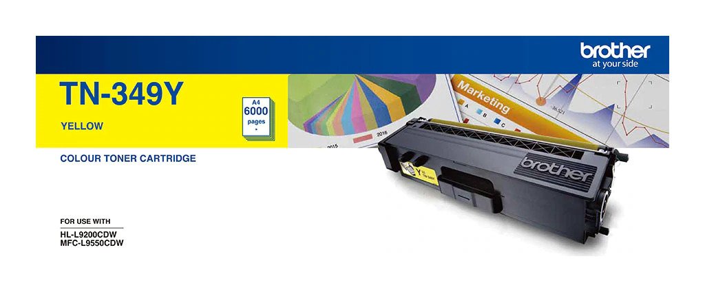Brother TN349 Yellow Toner Cart