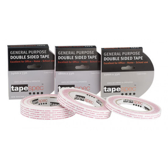 Tapespec 1405 Double Sided Acrylic Tape 18mm X 33M Tapespec 1405 Double Sided Acrylic Tape 18mm X 33M