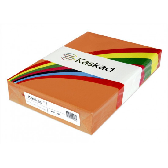 Kaskad Color Paper A4 225gsm Fantail Orange Pack of 100 Kaskad Color Paper A4 225gsm Fantail Orange Pack of 100