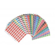Filecorp Colour Find Alpha Labels, Full Set Letters A-Z