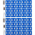 Filecorp C-Ezi Alpha Lateral Labels Letter A 24mm Sheet of 40