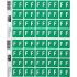 Filecorp C-Ezi Alpha Lateral Labels Letter F 24mm Sheet of 40