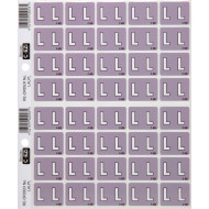 Filecorp C-Ezi Alpha Lateral Labels Letter L 24mm Sheet of 40