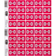 Filecorp C-Ezi Alpha Lateral Labels Letter O 24mm Sheet of 40