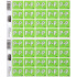 Filecorp C-Ezi Alpha Lateral Labels Letter P 24mm Sheet of 40