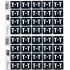 Filecorp C-Ezi Alpha Lateral Labels Letter T 24mm Sheet of 40