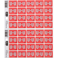 Filecorp C-Ezi Alpha Lateral Labels Letter U 24mm Sheet of 40 Filecorp C-Ezi Alpha Lateral Labels Letter U 24mm Sheet of 40