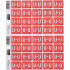 Filecorp C-Ezi Alpha Lateral Labels Letter U 24mm Sheet of 40