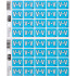 Filecorp C-Ezi Alpha Lateral Labels Letter V 24mm Sheet of 40