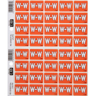 Filecorp C-Ezi Alpha Lateral Labels Letter W 24mm Sheet of 40 Filecorp C-Ezi Alpha Lateral Labels Letter W 24mm Sheet of 40