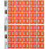 Filecorp C-Ezi Numeric Lateral Labels Number 0, 24mm Sheet of 40