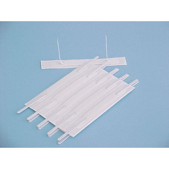 Filecorp 200mm 2 Hole Self Adhesive Clip / Fastener, Pack of 100