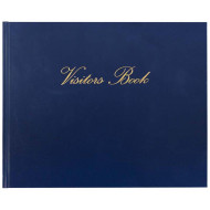 Collins Visitors Book VB625 Navy 232x188mm 64 Leaf  Collins Visitors Book VB625 Navy 232x188mm 64 Leaf
