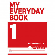 Warwick FSC Mix 70% My Everyday Book 1 Unruled 64 Page Warwick FSC Mix 70% My Everyday Book 1 Unruled 64 Page