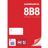 Warwick Exercise Book 8B8 50 Leaf A4 Spiral Ruled 7mm Warwick Exercise Book 8B8 50 Leaf A4 Spiral Ruled 7mm