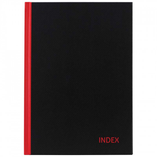 Milford Notebook FSC Mix 70% Indexed Red & Black A6 100lf