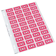Codafile Label Alpha X 25mm Pack 5 Sheets  Codafile Label Alpha X 25mm Pack 5 Sheets