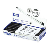 Milan Whiteboard Marker Fine Bullet Tip 3.7mm Black Milan Whiteboard Marker Fine Bullet Tip 3.7mm Black