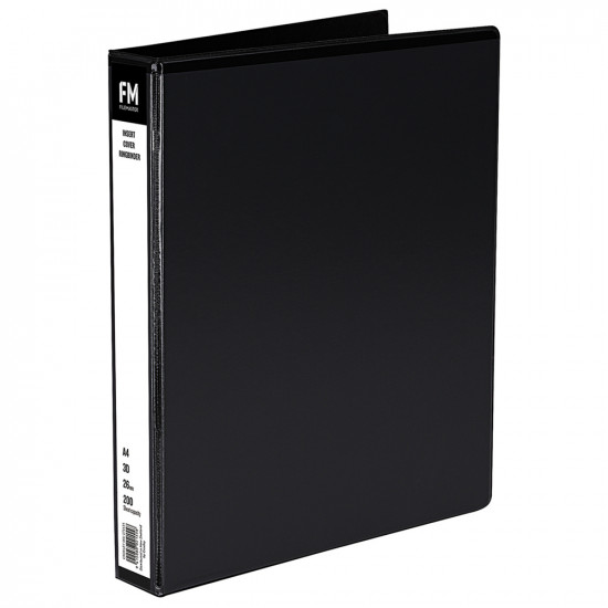 FM Binder Overlay A4 3/26 Black Insert Cover 