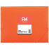 FM Document Wallet Vivid Burnt Orange A4