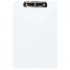 FM Clipboard Clear Transparent Plastic Foolscap with Rubber Softened Spring Clip
