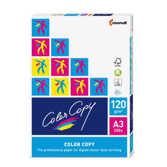 Color Copy Paper Uncoated A3 120gsm Pack 250 Color Copy Paper Uncoated A3 120gsm Pack 250