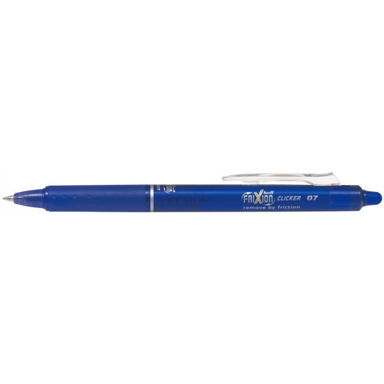Pilot Frixion Clicker Ballpoint Pen Erasable Blue