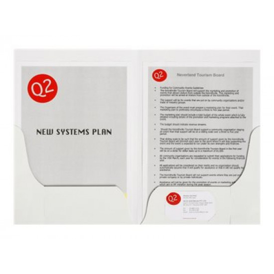 Marbig A4 Double Pocket Presentation Folder Pack 10 Marbig A4 Double Pocket Presentation Folder Pack 10