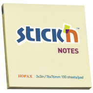 Stick'n Note Yellow 76x76mm 100 Sheet Pad Stick'n Note Yellow 76x76mm 100 Sheet Pad