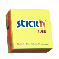Stick'n Note 76x76mm 400 Sheet Rainbow Neon  Stick'n Note 76x76mm 400 Sheet Rainbow Neon