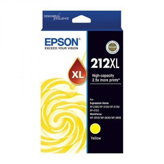 Epson 212 HY Yellow Ink Cart Epson 212 HY Yellow Ink Cart