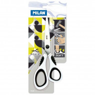 Milan Office Scissors Black On White 205mm 8 Inch Milan Office Scissors Black On White 205mm 8 Inch