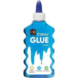 EC Coloured Glue 177ml Blue