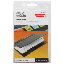 3L Index Tab 40mm Coloured 48 Pack 