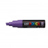 Uni Posca Marker 8.0mm Hangsell Bold Chisel Violet PC-8KH