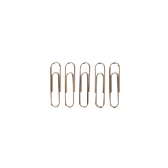 Paper Clips 33mm Rounded Steel Box 100 Paper Clips 33mm Rounded Steel Box 100