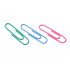 Paper Clips 33mm Coloured Pvc Steel Box 100