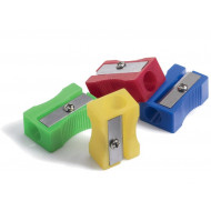 Pencil Sharpener Plastic Single Hole Assorted Colours Pencil Sharpener Plastic Single Hole Assorted Colours