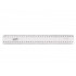 Ruler Clear Plastic 30cm Metric